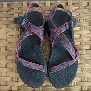 Chaco Z/1 Classic Blue Orange Women's Outdoor Water Sandal Size 10